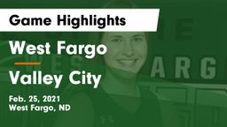 West Fargo  vs Valley City  Game Highlights - Feb. 25, 2021