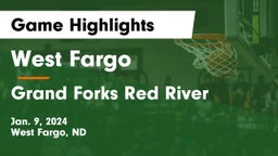 West Fargo  vs Grand Forks Red River  Game Highlights - Jan. 9, 2024