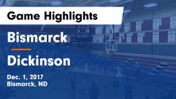 Bismarck  vs Dickinson  Game Highlights - Dec. 1, 2017