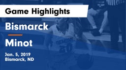 Bismarck  vs Minot  Game Highlights - Jan. 5, 2019