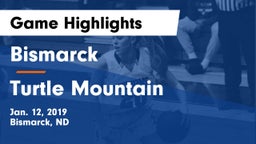 Bismarck  vs Turtle Mountain  Game Highlights - Jan. 12, 2019