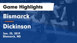 Bismarck  vs Dickinson  Game Highlights - Jan. 25, 2019