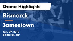 Bismarck  vs Jamestown  Game Highlights - Jan. 29, 2019