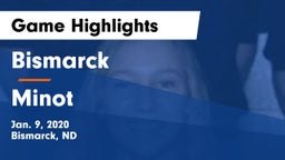 Bismarck  vs Minot  Game Highlights - Jan. 9, 2020