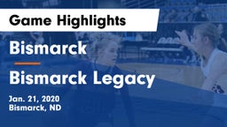 Bismarck  vs Bismarck Legacy  Game Highlights - Jan. 21, 2020