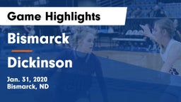 Bismarck  vs Dickinson  Game Highlights - Jan. 31, 2020