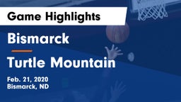 Bismarck  vs Turtle Mountain  Game Highlights - Feb. 21, 2020