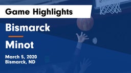 Bismarck  vs Minot  Game Highlights - March 5, 2020