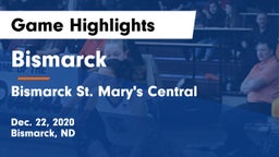 Bismarck  vs Bismarck St. Mary's Central  Game Highlights - Dec. 22, 2020