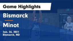 Bismarck  vs Minot  Game Highlights - Jan. 26, 2021