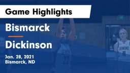 Bismarck  vs Dickinson  Game Highlights - Jan. 28, 2021