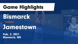 Bismarck  vs Jamestown  Game Highlights - Feb. 2, 2021