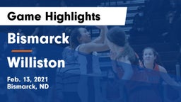 Bismarck  vs Williston  Game Highlights - Feb. 13, 2021