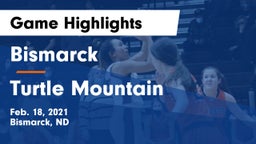 Bismarck  vs Turtle Mountain  Game Highlights - Feb. 18, 2021