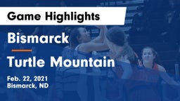 Bismarck  vs Turtle Mountain  Game Highlights - Feb. 22, 2021