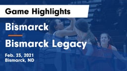 Bismarck  vs Bismarck Legacy  Game Highlights - Feb. 23, 2021