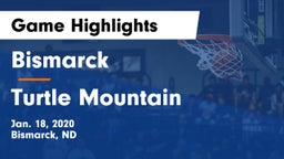 Bismarck  vs Turtle Mountain  Game Highlights - Jan. 18, 2020