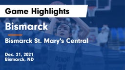 Bismarck  vs Bismarck St. Mary's Central  Game Highlights - Dec. 21, 2021