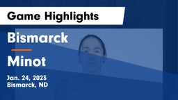 Bismarck  vs Minot  Game Highlights - Jan. 24, 2023