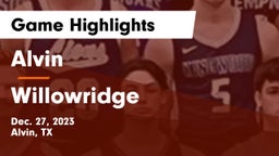 Alvin  vs Willowridge  Game Highlights - Dec. 27, 2023
