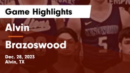 Alvin  vs Brazoswood  Game Highlights - Dec. 28, 2023