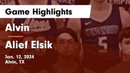 Alvin  vs Alief Elsik  Game Highlights - Jan. 12, 2024