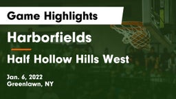 Harborfields  vs Half Hollow Hills West  Game Highlights - Jan. 6, 2022