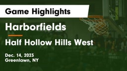 Harborfields  vs Half Hollow Hills West  Game Highlights - Dec. 14, 2023