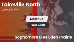Matchup: Lakeville North vs. Sophomore B vs Eden Prairie 2018