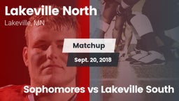 Matchup: Lakeville North vs. Sophomores vs Lakeville South 2018