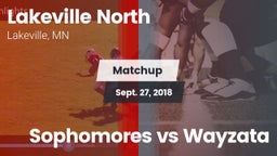 Matchup: Lakeville North vs. Sophomores vs Wayzata 2018