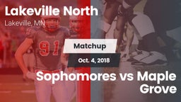 Matchup: Lakeville North vs. Sophomores vs Maple Grove 2018