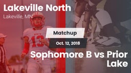 Matchup: Lakeville North vs. Sophomore B vs Prior Lake 2018