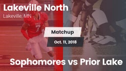 Matchup: Lakeville North vs. Sophomores vs Prior Lake 2018