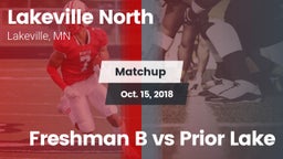 Matchup: Lakeville North vs. Freshman B vs Prior Lake 2018