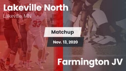 Matchup: Lakeville North vs. Farmington JV 2020