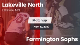 Matchup: Lakeville North vs. Farmington Sophs 2020