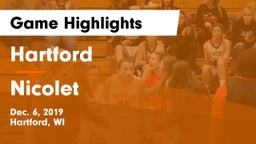Hartford  vs Nicolet  Game Highlights - Dec. 6, 2019