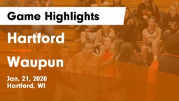 Hartford  vs Waupun  Game Highlights - Jan. 21, 2020