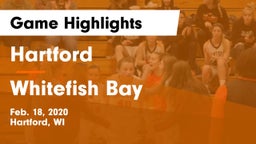 Hartford  vs Whitefish Bay  Game Highlights - Feb. 18, 2020