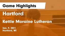 Hartford  vs Kettle Moraine Lutheran  Game Highlights - Jan. 9, 2021