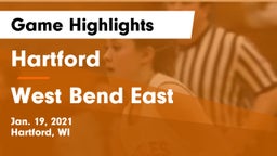 Hartford  vs West Bend East  Game Highlights - Jan. 19, 2021
