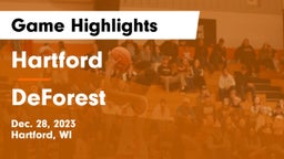 Hartford  vs DeForest  Game Highlights - Dec. 28, 2023