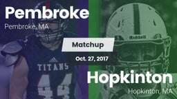 Matchup: Pembroke  vs. Hopkinton  2017