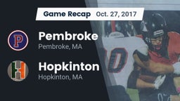 Recap: Pembroke  vs. Hopkinton  2017
