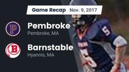 Recap: Pembroke  vs. Barnstable  2017