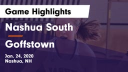 Nashua  South vs Goffstown  Game Highlights - Jan. 24, 2020