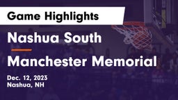 Nashua  South vs Manchester Memorial  Game Highlights - Dec. 12, 2023