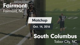 Matchup: Fairmont  vs. South Columbus  2016