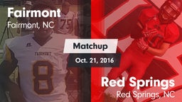 Matchup: Fairmont  vs. Red Springs  2016